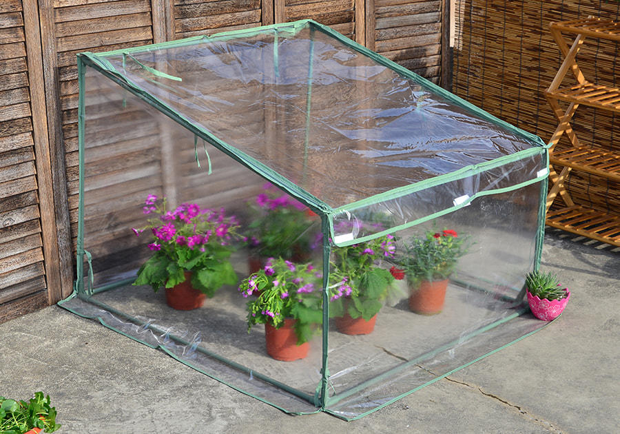 Mini Cold Frame Green House With PVC Cover